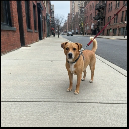 Herding dog working with livestock