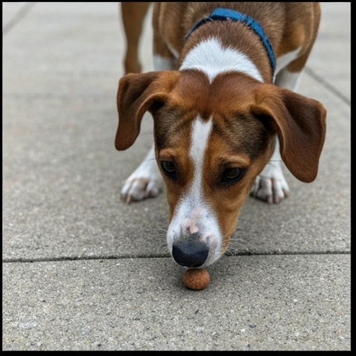 Herding dog in action