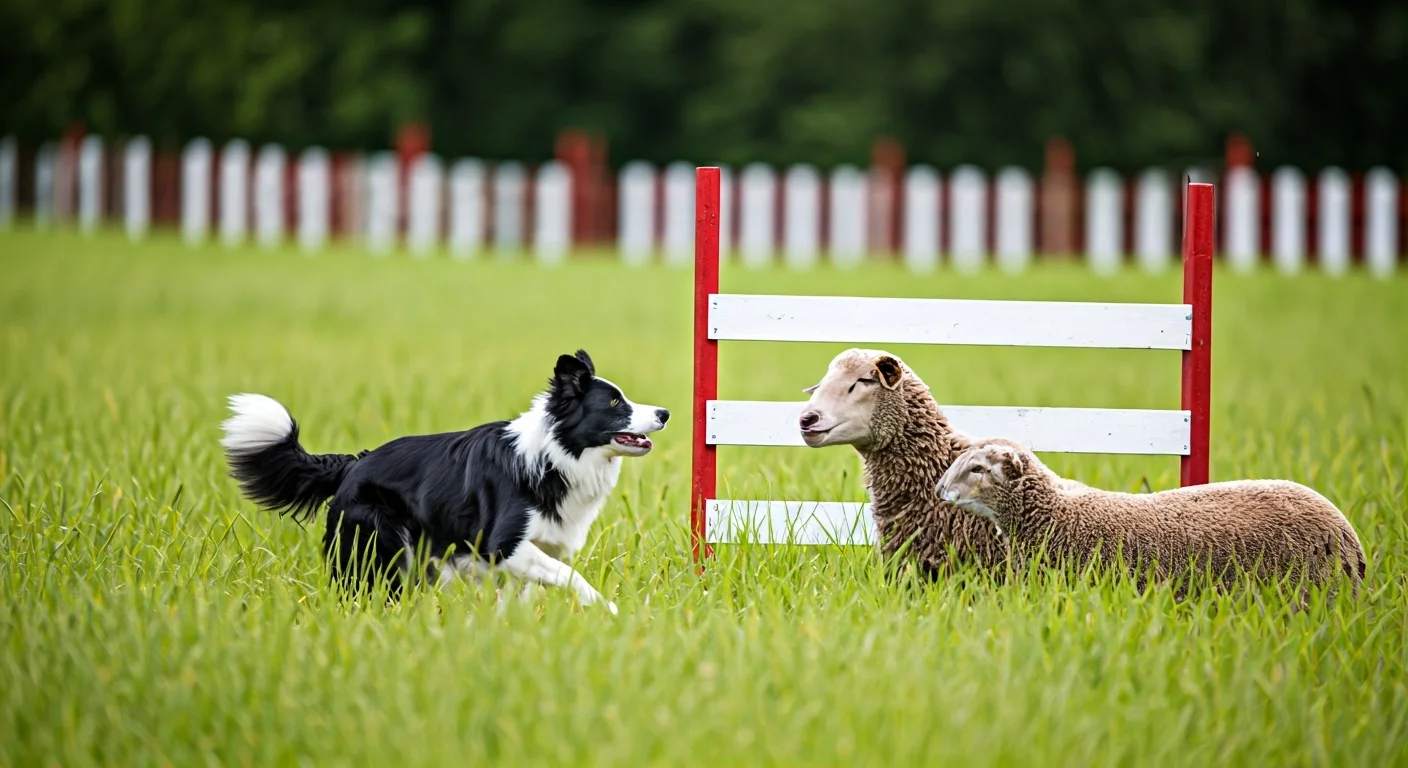 Young handler working a dog at a junior trial